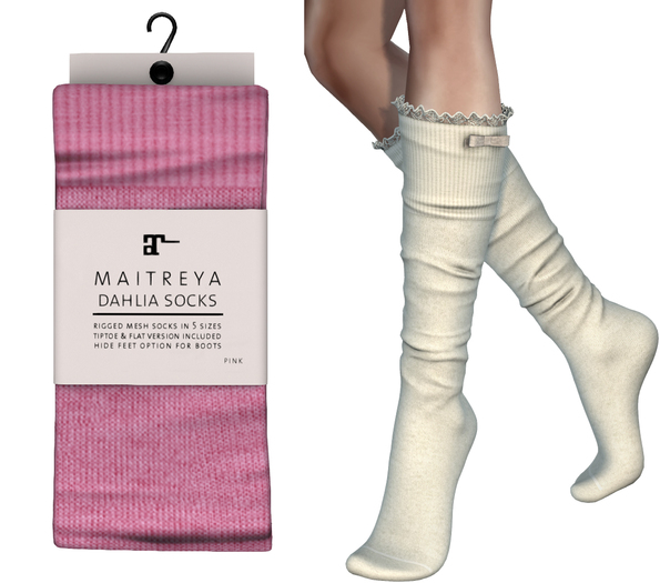 Maitreya Dahlia Socks * Pink