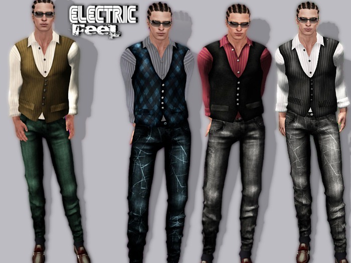 *-*Electric Feel*-* 4 Vest Fatpack (discount bundle)
