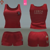 PORTUGAL 2014 - female top + shorts (MESH)