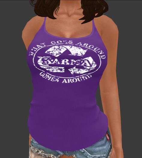Ladies Mesh Cami "Karma" - Purple