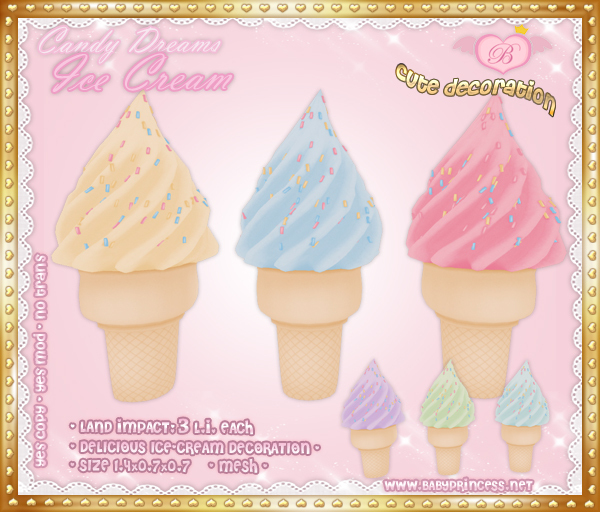 :*BABY*: Decoration Yummy Ice Cream