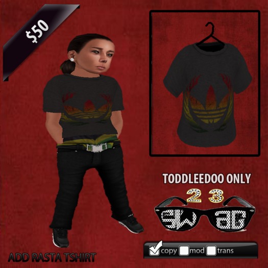 [23$] ADD Rasta Tshirt 