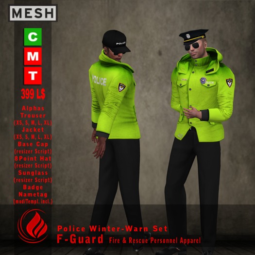 F-Guard Police 2014 - Winter-Warn Set