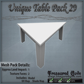 -TC- Unique Table Pack 29 Mesh 50% Discount!!