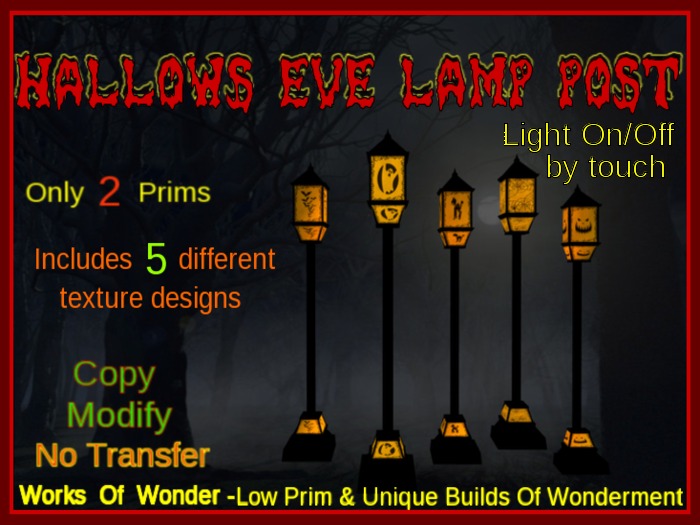 Hallows Eve Lamp Post
