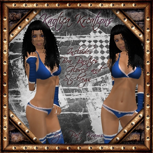 Kaotica - Ruffled Lingerie Blue