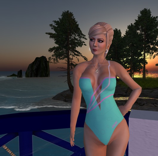 Piper Moda 'Rimini Green' swimsuit