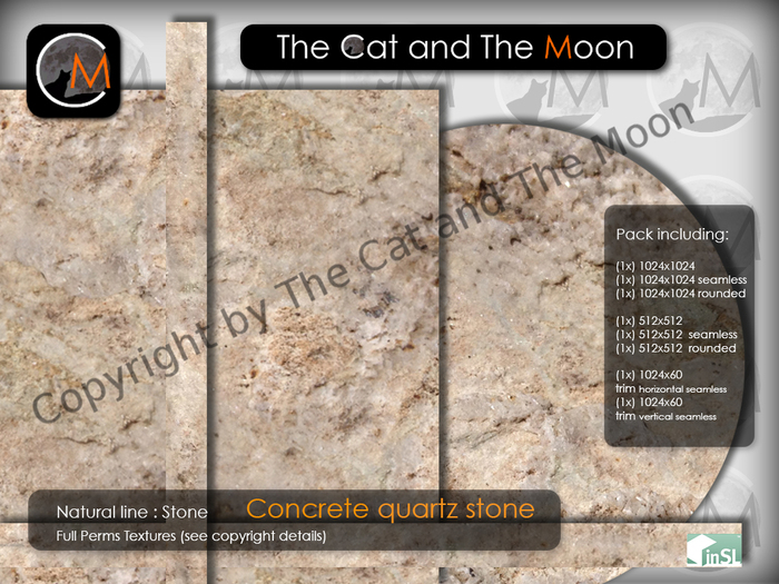 CM - 04 Concrete quartz stone textures
