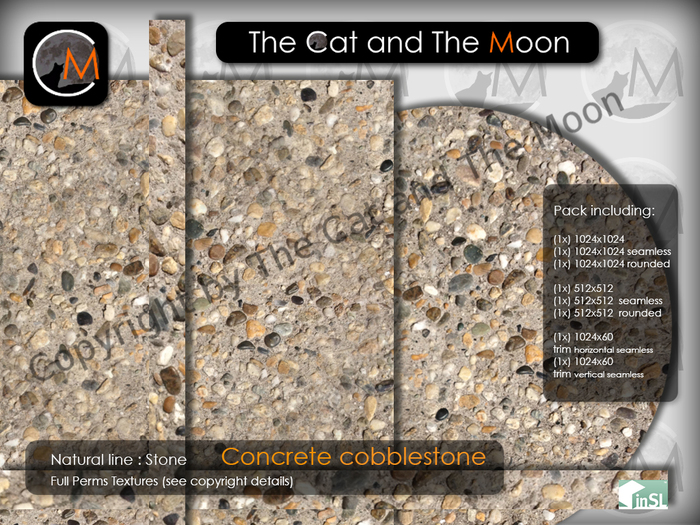 CM - 08 Concrete cobblestone textures