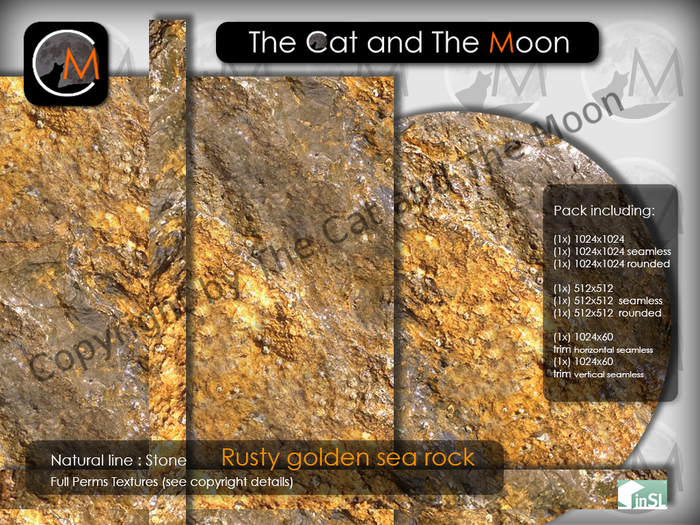 CM - 06 Rusty golden sea rock textures