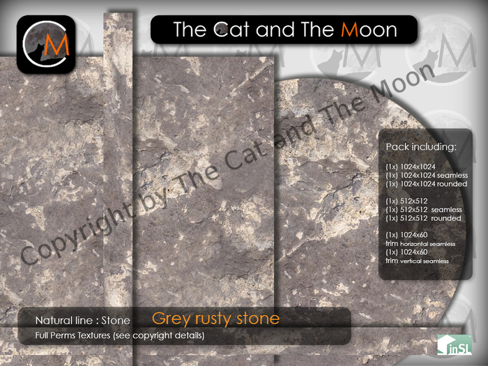 CM - 01 Grey rusty stone textures