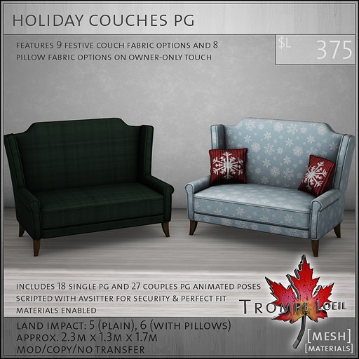 Trompe Loeil - Holiday Couches PG [mesh]