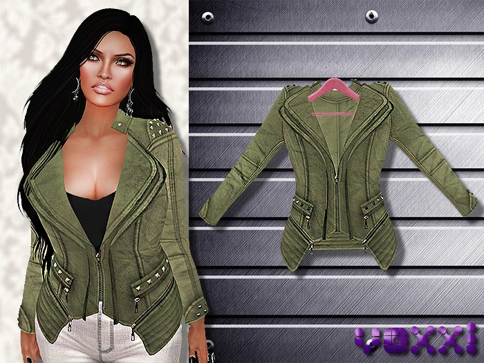 .::voxxi::. [Pam] Double Vest Jacket Green