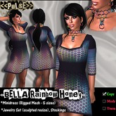 <<PuLsE>> "BELLA Rainbow Honey" Rigged Mesh Dress 
