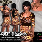 <<PuLsE>> "BELLA Honeycomb" Rigged Mesh Dress 