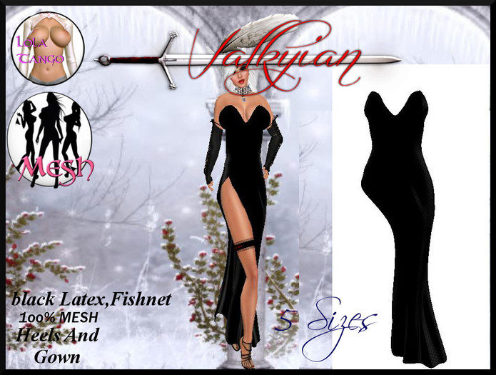 ~Valkyrian~ Snake Skin"Split Thigh Gown