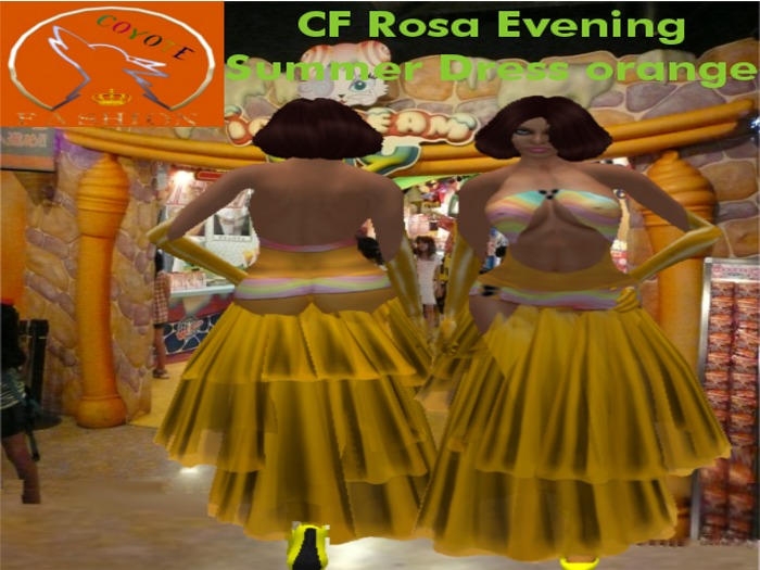 CF Rosa Evening Summer Dress orange