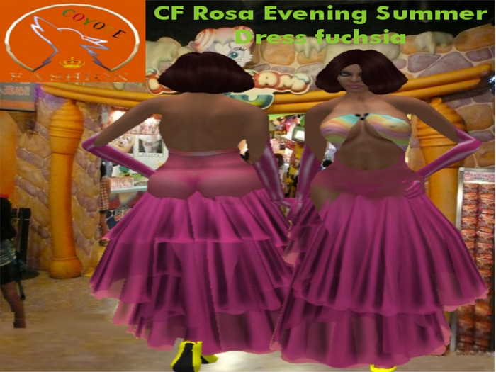 CF Rosa Evening Summer Dress fuchsia