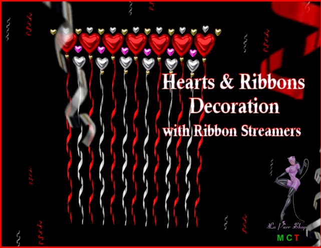 Hearts & Ribbons Decorations