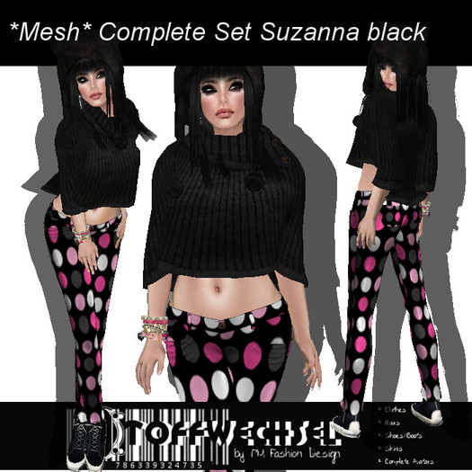[Stoffwechsel] *Mesh Complete Set * Suzanna black