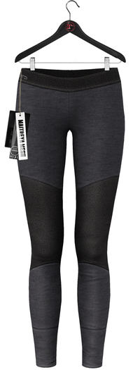 Maitreya Panel Leggings - V1 Charcoal