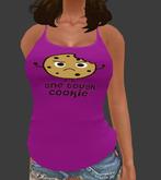 Ladies Mesh Cami "Tough Cookie"  - Pink