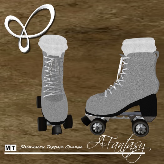 AFantasy Shimmer Texture Change Roller Skates with Socks/Works