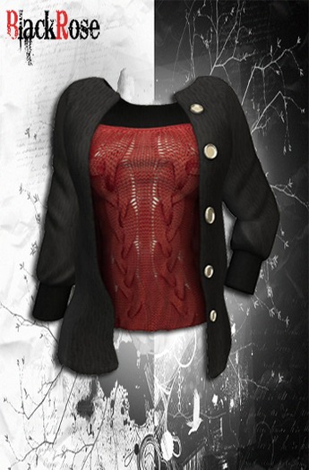 BlackRose Cardigan Knit Red