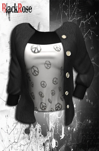BlackRose Cardigan Peace