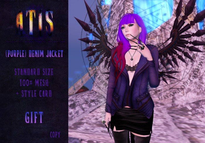 ~ Atis ~ {Purple} Denim Jacket BOX