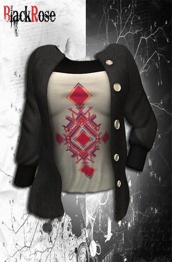 BlackRose Cardigan Inkas