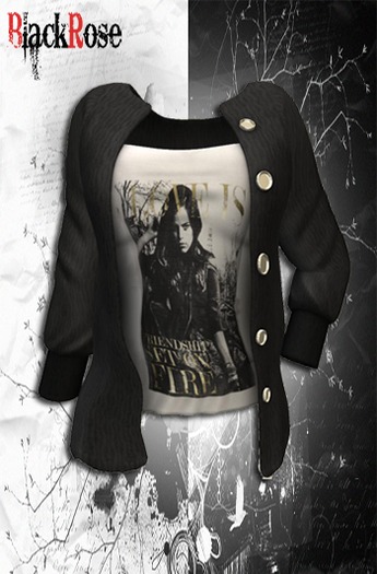 BlackRose Cardigan Friendship