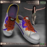~JJ~ Mesh Low Top Sneakers (canvas daisies)