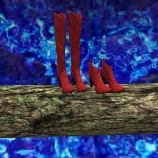 Woman's Boot Red Boa V-2