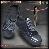 ~JJ~ Mesh Low Top Sneakers (sparkling silver)