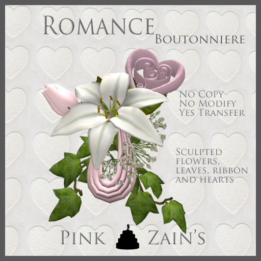 Romance Boutonniere - Pink