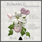 Romance Boutonniere - Pink