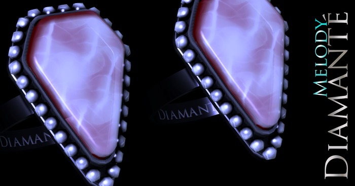 :Diamante: Red Melody Rings