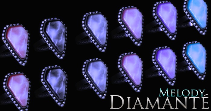 :Diamante: Melody Rings Set