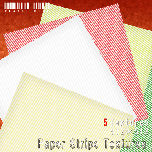 Planet Blue Paper Stripe Textures Box