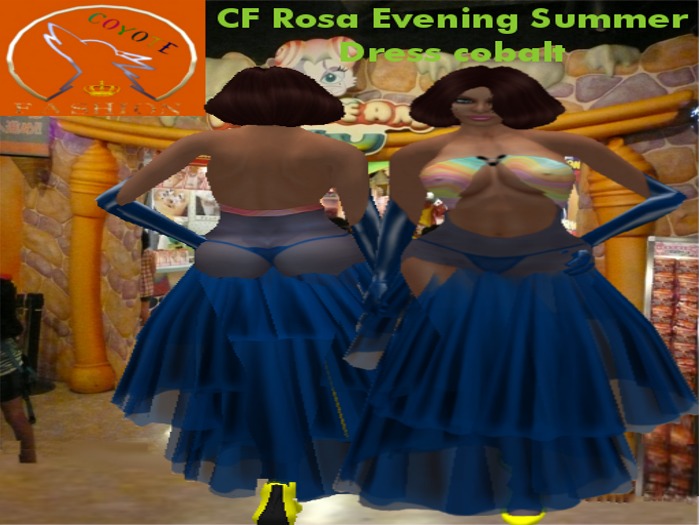 CF Rosa Evening Summer Dress cobalt