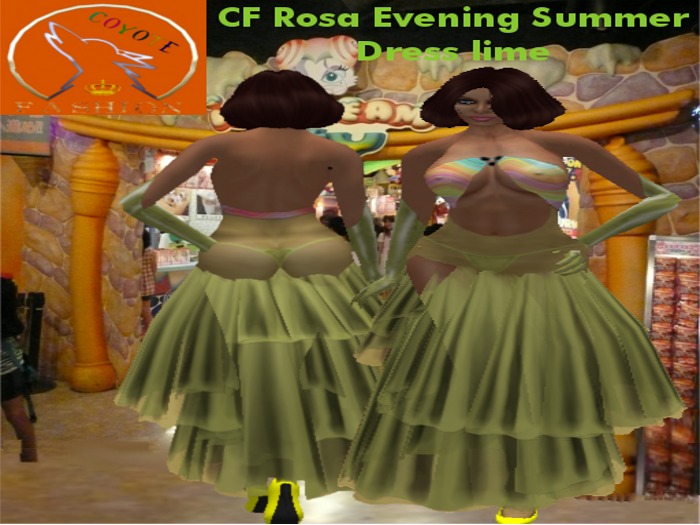 CF Rosa Evening Summer Dress lime