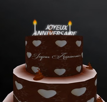 Second Life Marketplace Gateau Anniversaire F