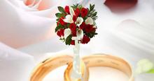 colonne rose rouge calla