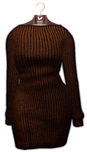 +HONEY+M004*Mesh Knit sweater(brown)