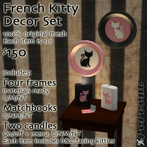 % French Kitty Decor (FullSet) *MESH*