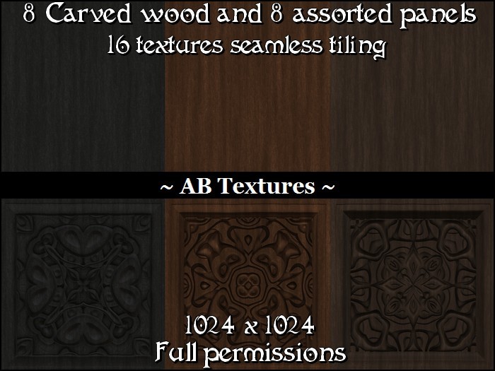 16 assorted wooden textures 1024x1024 Seamless tiling full perm
