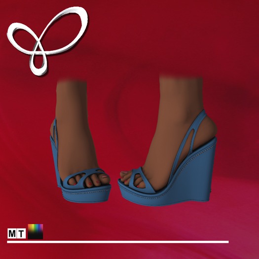 AFantasy Color Change Cutouts Wedge Heels
