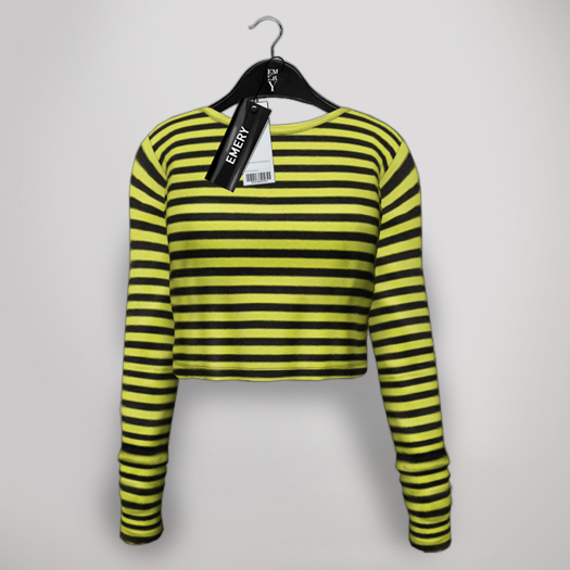 Emery - Striped Top Claudia Lime