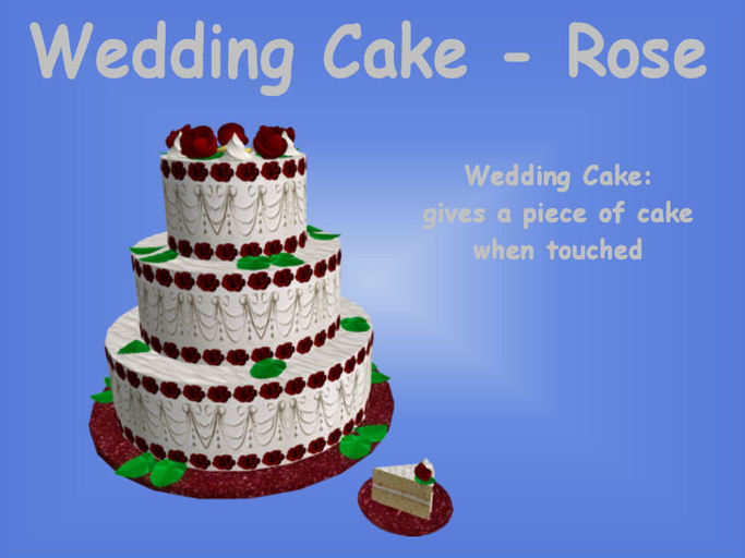 <MS> Decos Wedding Cake-Roses